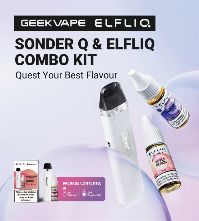 Geekvape Sonder Q Pod Kit and 10ml ELFLIQ Nic Salt