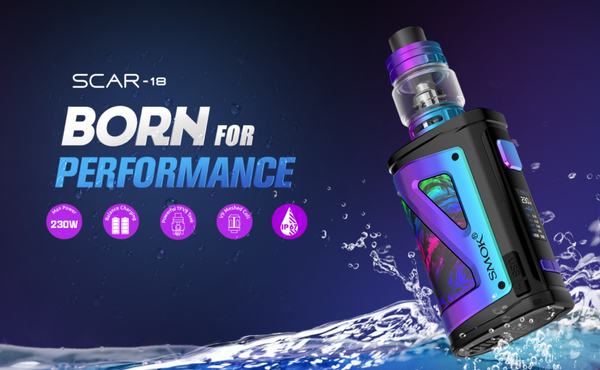 [2020 Newest] Smok Scar-18: A Military Grade IP67 Rated Box Mod Kit