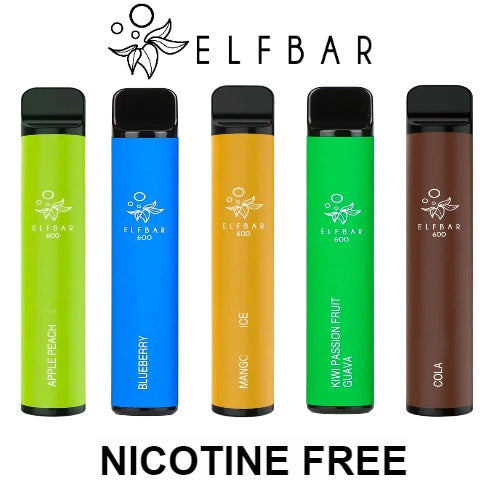 Elf Bar 600 Puffs Disposable Vape NICOTINE FREE (WITHOUT BOX)
