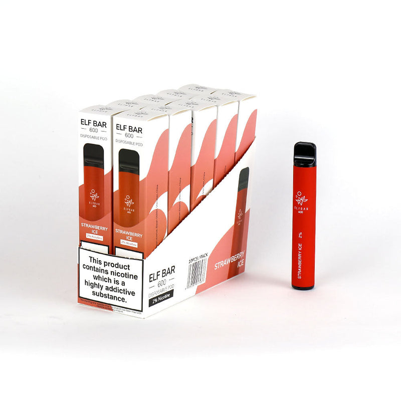 Elf Bar 600 Puffs Disposable Vape 20mg Pack Of 10