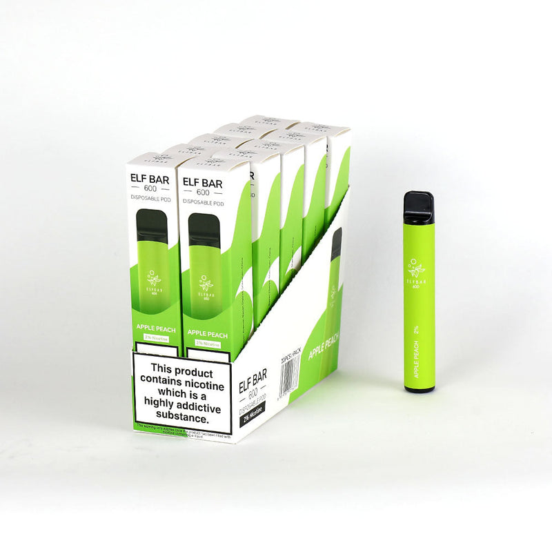 Elf Bar 600 Puffs Disposable Vape 20mg Pack Of 10