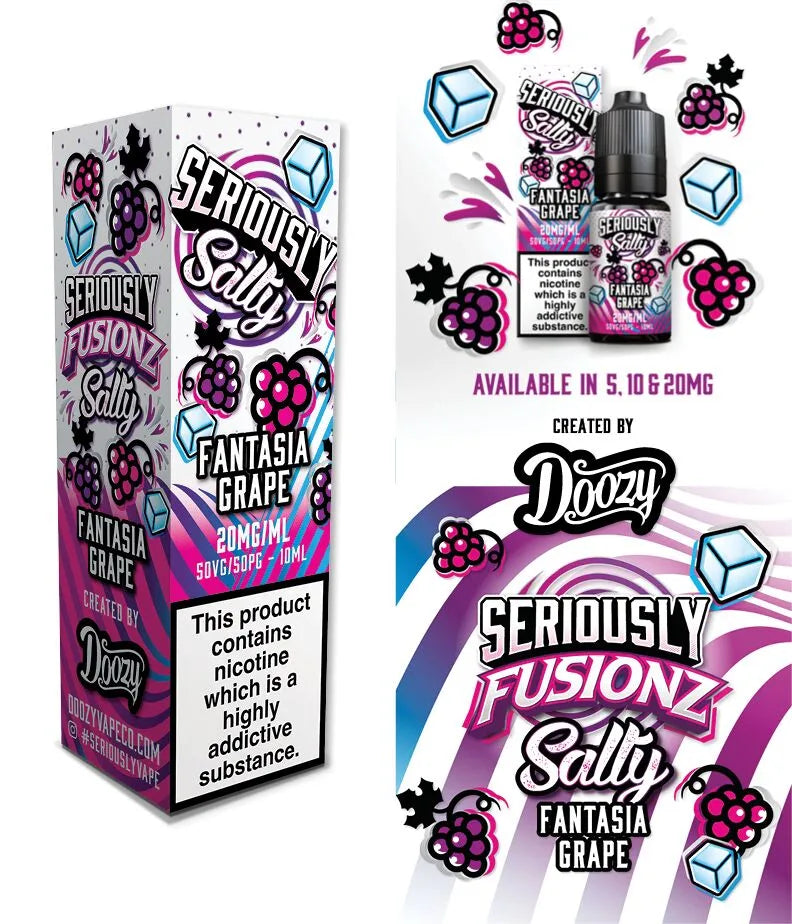 Seriously Fusionz Salty Nic Salt E-liquid 10ml