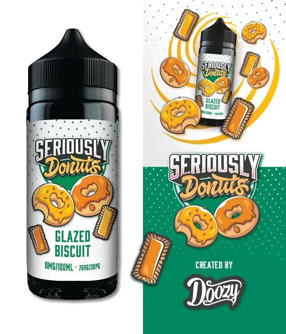 Seriously Donut E-liquid Shortfill 100ml by Doozy Vape