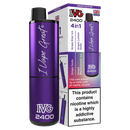 IVG 2400 Rechargeable Vape Kit | 4-in-1 Prefilled Pod System | 20mg Nic Salt | Up to 2400 Puffs