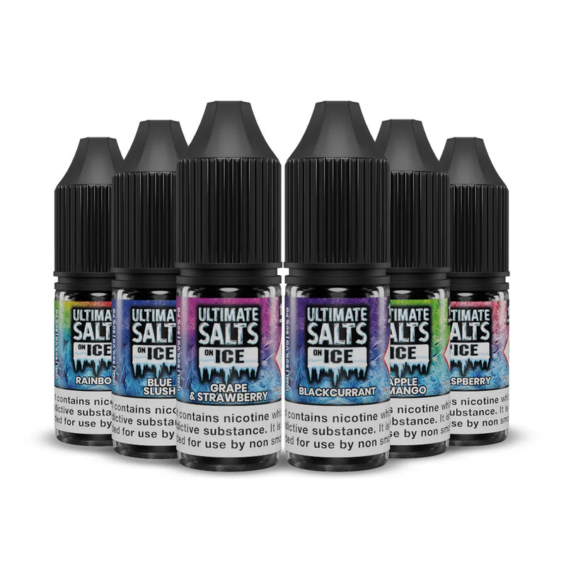 Ultimate Salts On Ice Range 10ml Nic Salt E-liquid
