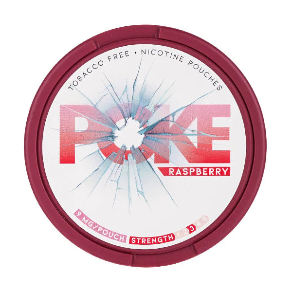 Raspberry Nicotine Pouches by Poke - 20 Pouches