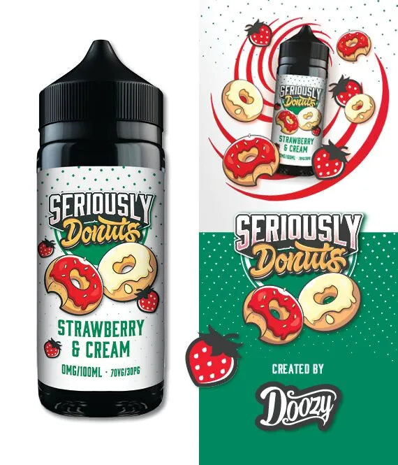 Seriously Donut E-liquid Shortfill 100ml by Doozy Vape