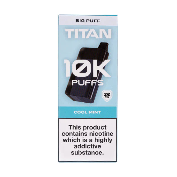 Titan 10k Rechargeable Disposable Box of 5 (5 pcs in one box)