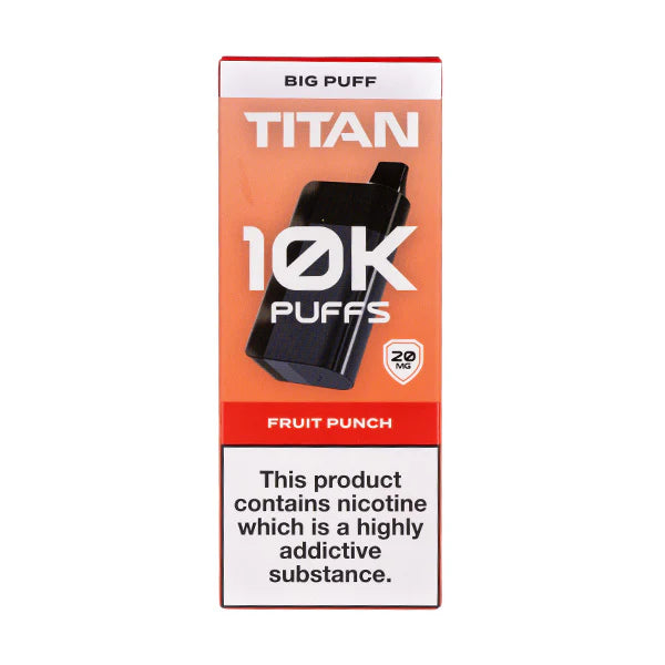 Titan 10k Rechargeable Disposable Box of 5 (5 pcs in one box)