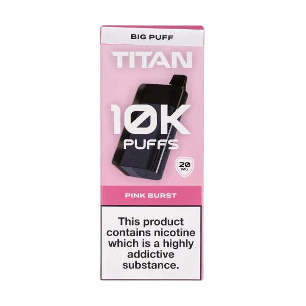 Titan 10k Rechargeable Disposable Box of 5 (5 pcs in one box)