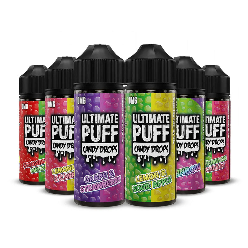 Ultimate Puff Candy Drops Range 100ml Shortfill E-liquid