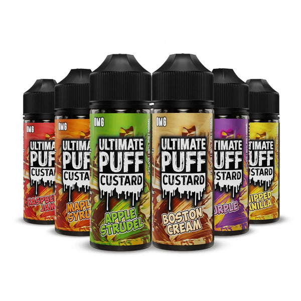 Ultimate Puff Custard Range 100ml Shortfill E-liquid