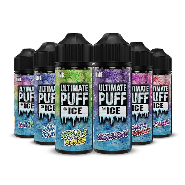 Ultimate Puff On Ice Range 100ml Shortfill E-liquid