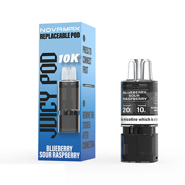 Juicy Pod Novamax 10K Replacement Prefilled Pod | 2 ml Mesh Coil | 20 mg Nic Salt
