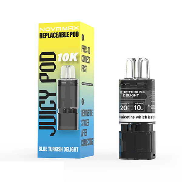 Juicy Pod Novamax 10K Replacement Prefilled Pod | 2 ml Mesh Coil | 20 mg Nic Salt