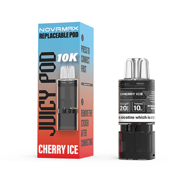 Juicy Pod Novamax 10K Replacement Prefilled Pod | 2 ml Mesh Coil | 20 mg Nic Salt