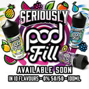 Seriously Pod fill Series E-liquid Shortfill 100ml