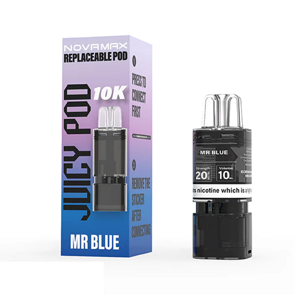 Juicy Pod Novamax 10K Replacement Prefilled Pod | 2 ml Mesh Coil | 20 mg Nic Salt