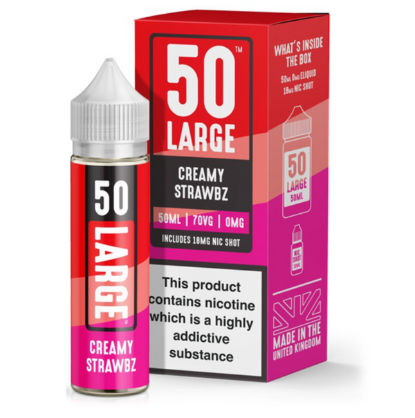 Large Juice Creamy Strawbz Shortfill 50ml