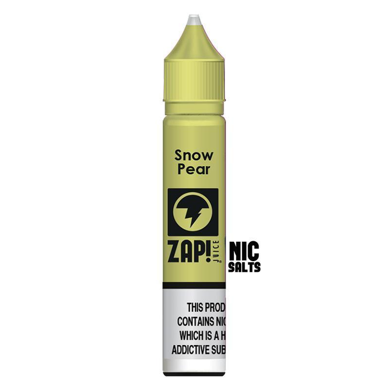 Zap! Juice Snow Pear Nic Salt E-liquid 10ml - NewVaping