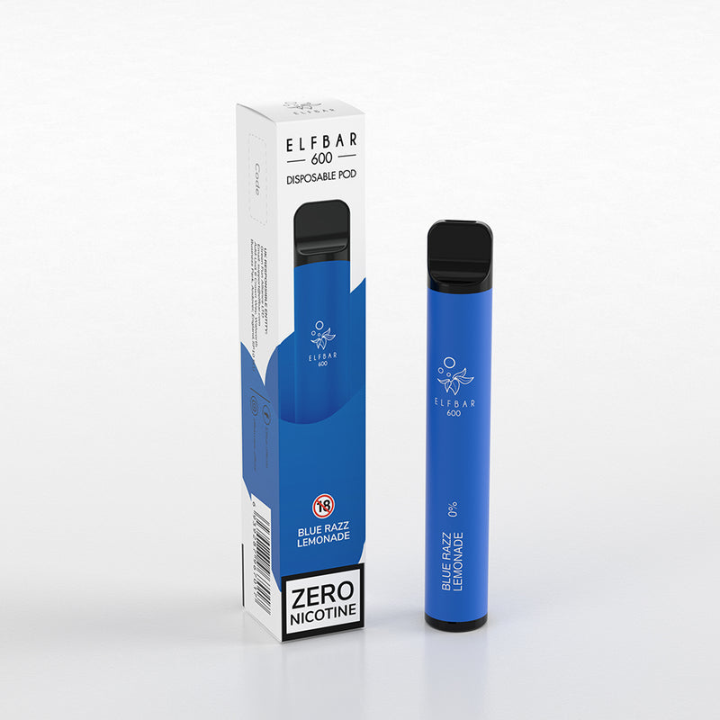 Elf Bar 600 Puffs Disposable Vape 0mg (Nicotine-Free)