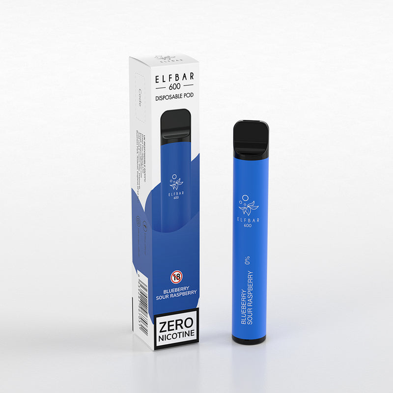 Elf Bar 600 Puffs Disposable Vape 0mg (Nicotine-Free)