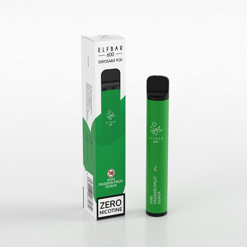Elf Bar 600 Puffs Disposable Vape 0mg (Nicotine-Free)