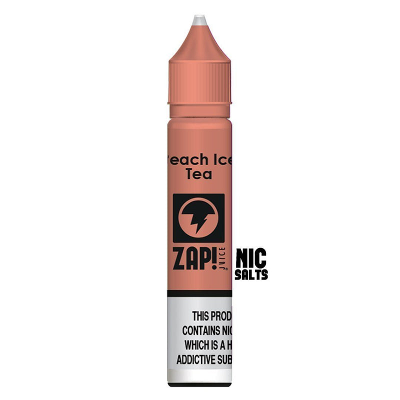 Zap! Juice Peach Ice Tea Nic Salt E-liquid 10ml - NewVaping