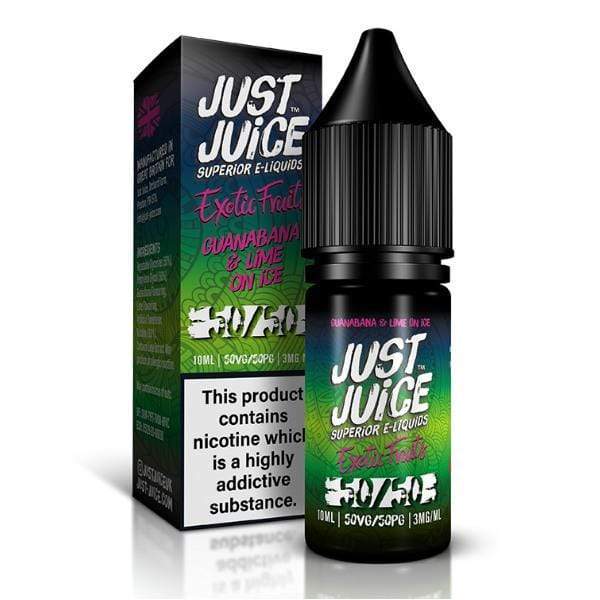 Just Juice Exotic Fruits 50/50 Guanabana & Lime on Ice E-liquid 10ml
