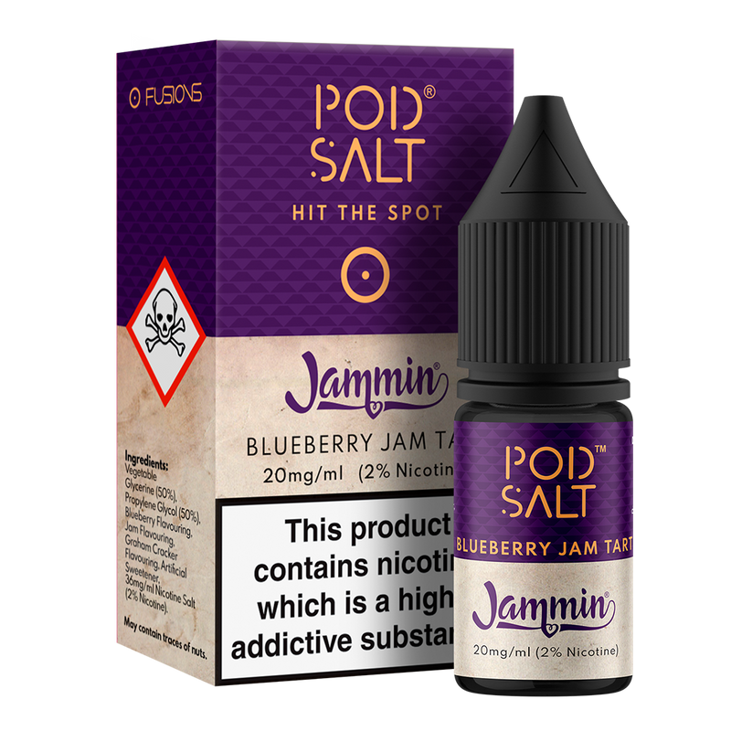 Pod Salt Fusions Blueberry Jam Tart Nic Salt 10ml