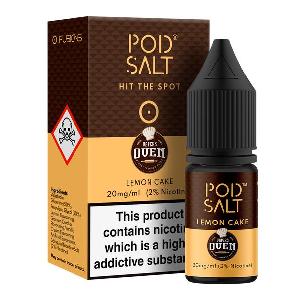 Pod Salt Fusions Lemon Cake Nic Salt 10ml